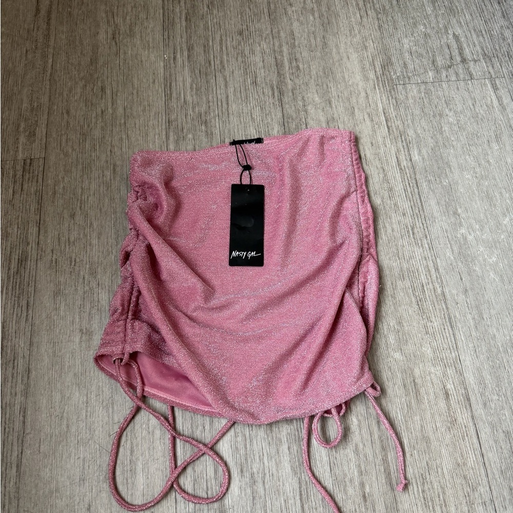 NWT Nasty gal pink glitter sarong - Picture 3 of 5